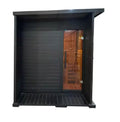 Luxury Modern Sauna Cabin Kit Red Cedar Interior & Hemlock Exterior Outdoor Steam Sauna for 4 Person