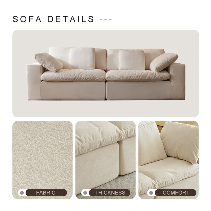 Modular Sectional Foam Sofa – Vacuum Compressed & Space-Saving