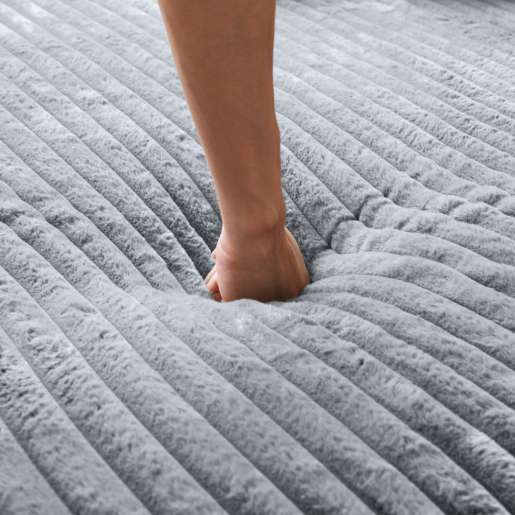 Nordic Corduroy Boneless Single Sofa Bed – Vacuum Compressed Reading Lounge Chair