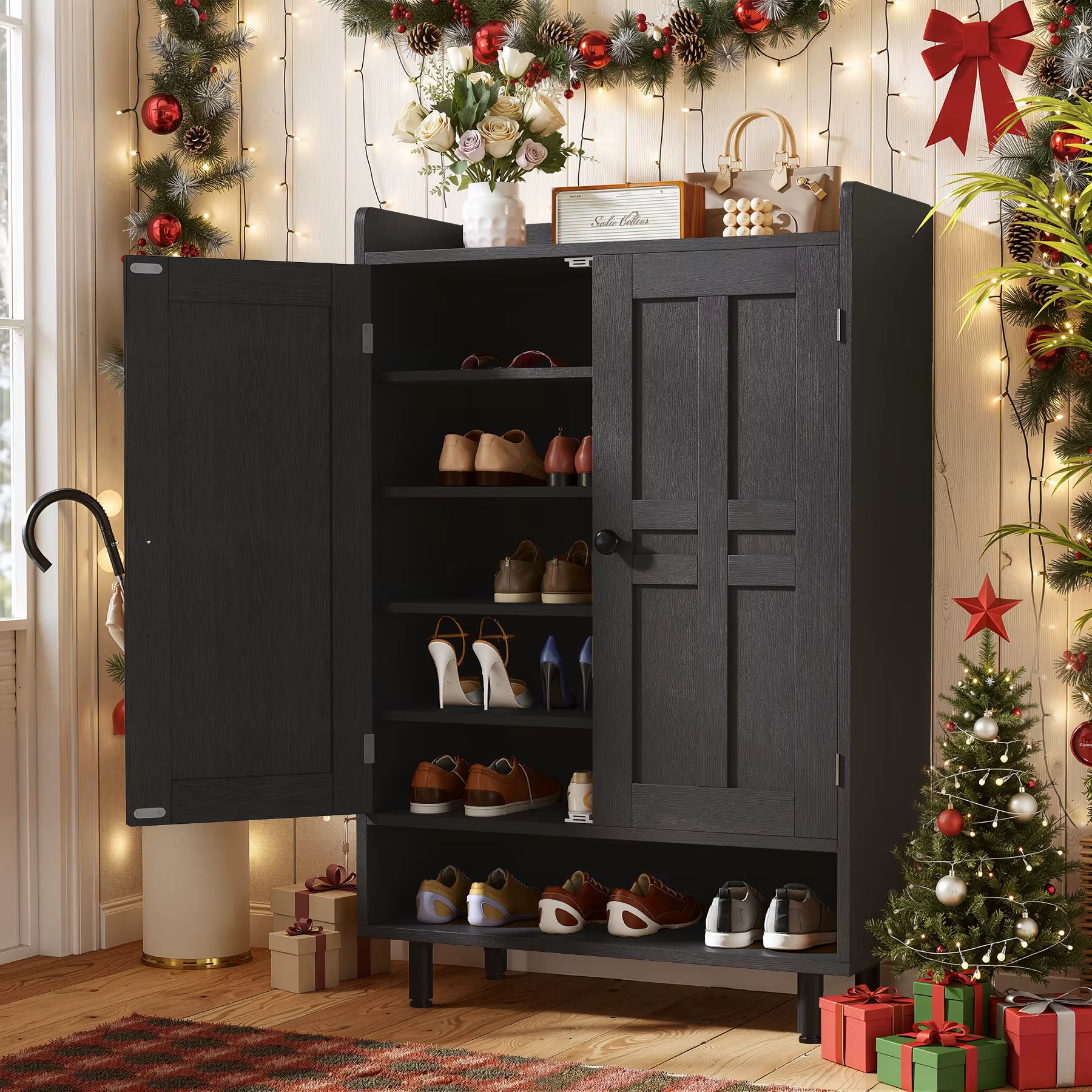 6-Tier Modular Shoe Storage Organizer – Extendable & Adjustable