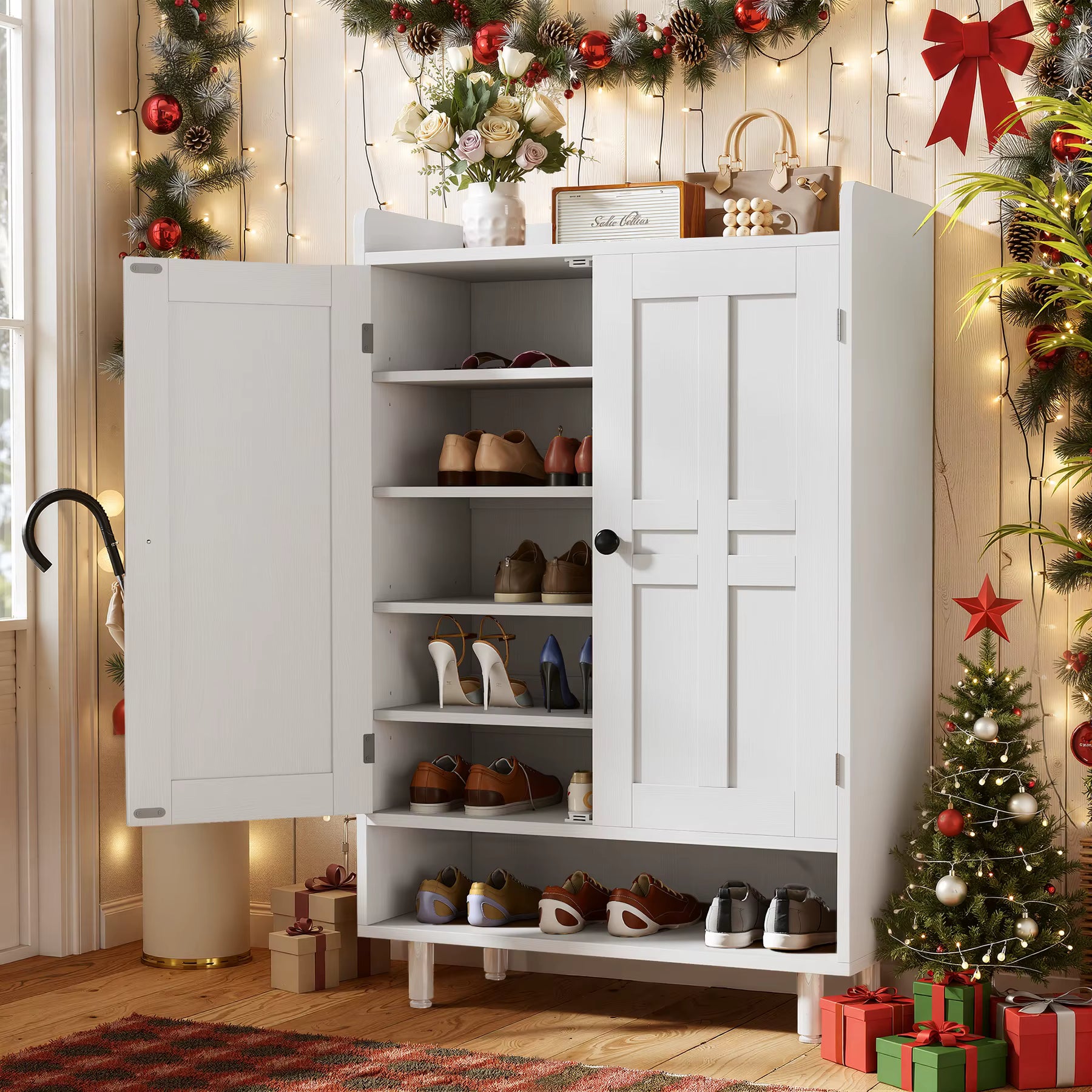 6-Tier Modular Shoe Storage Organizer – Extendable & Adjustable