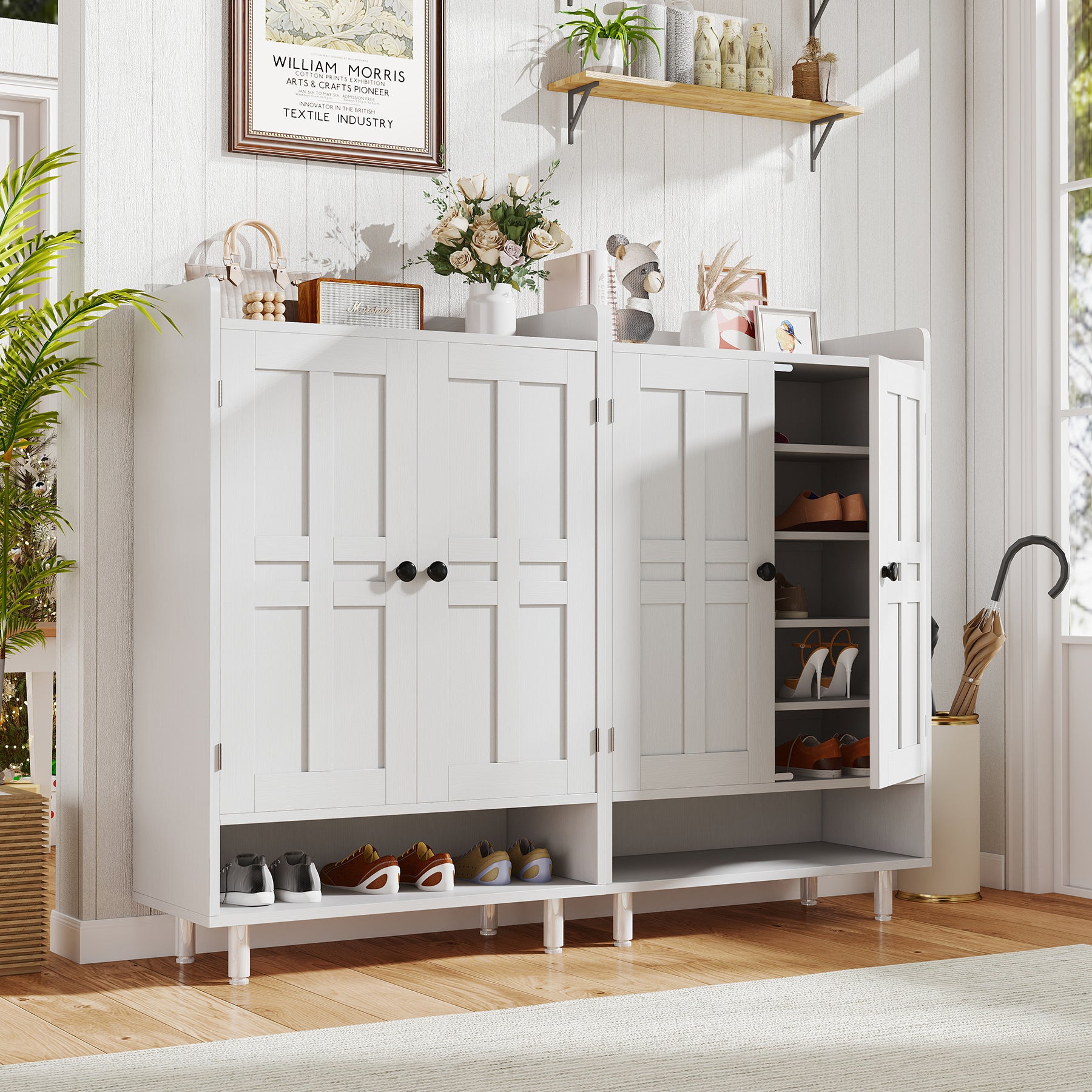 6-Tier Modular Shoe Storage Organizer – Extendable & Adjustable